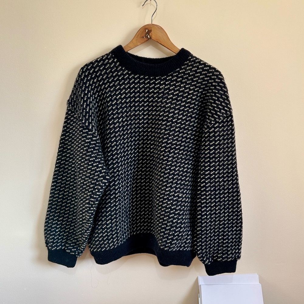 Roots vintage wool blend sweater made in Norway